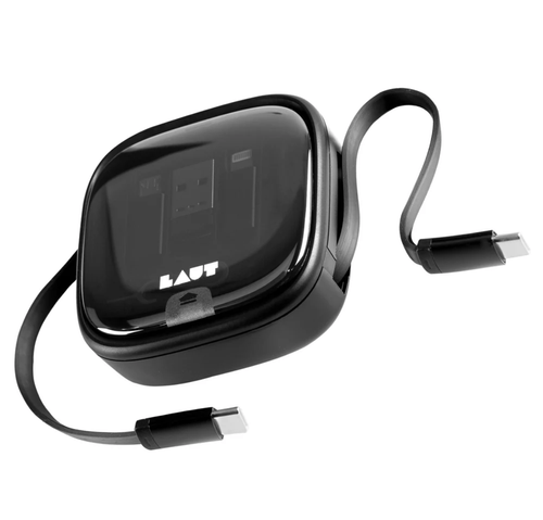 Cable Laut  Link mini caja con cable/adaptadores 60W Negro