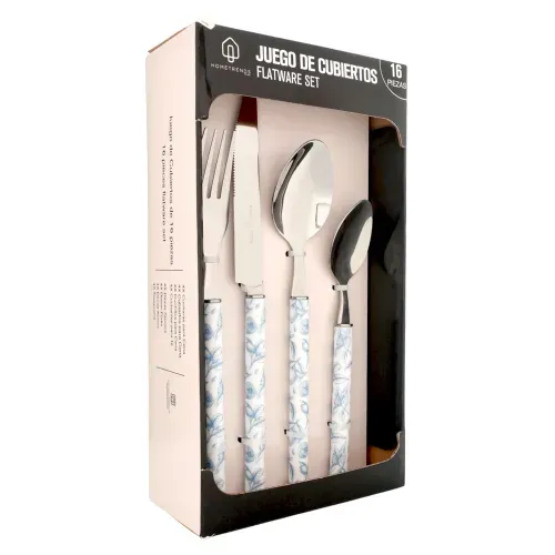 Ms Set De Cubiertos Acero Inoxidable 16p