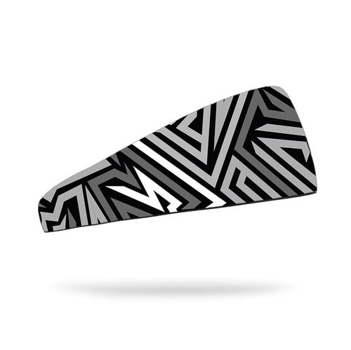 Banda para cabeza (headband) Practical Fitness negra con lineas