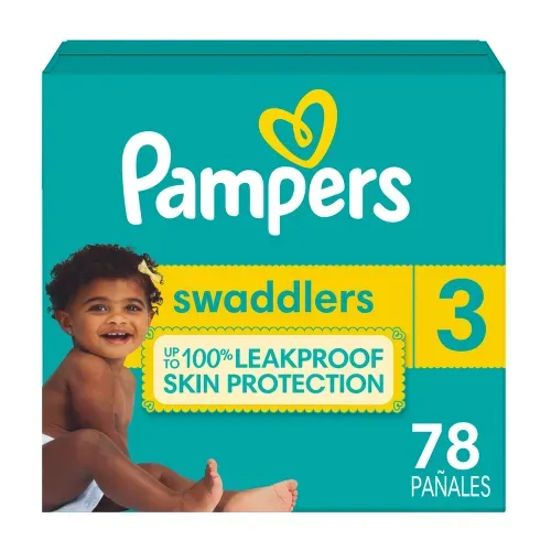 Pañales Pampers Swaddlers Etapa 3 Libre de Derrames - 78 Uds