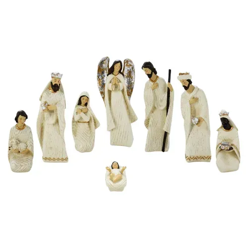 Nacimiento Holiday Time decorativo de 8 piezaspara Navidad - 24 cm