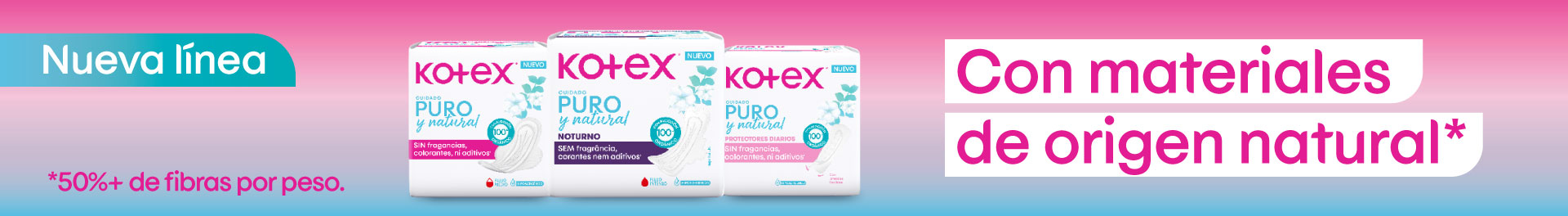 Productos Kotex, sentimos el progreso.