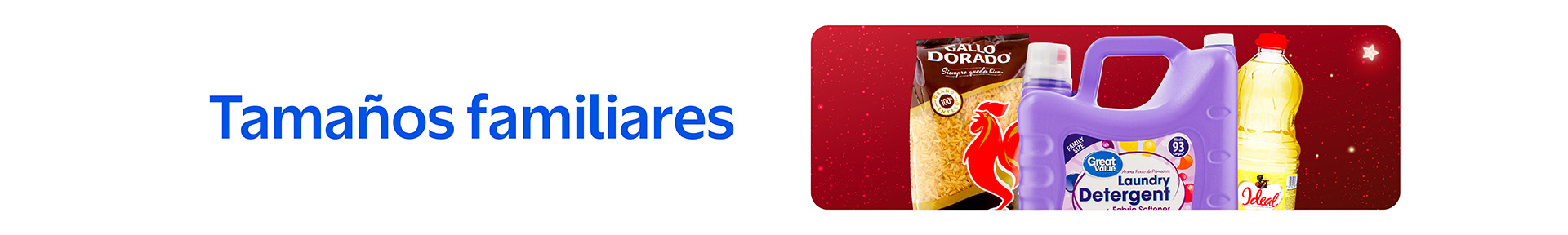 Productos en tamaños familiares para ahorrar más en Walmart