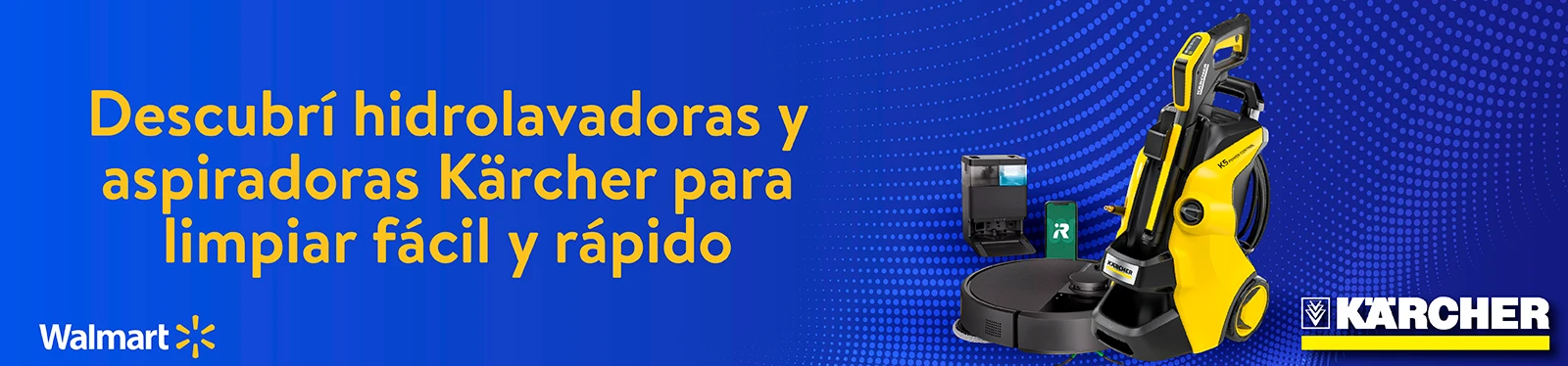 Descubrí hidrolavadoras y aspiradoras Kärcher para limpiar fácil y rápido