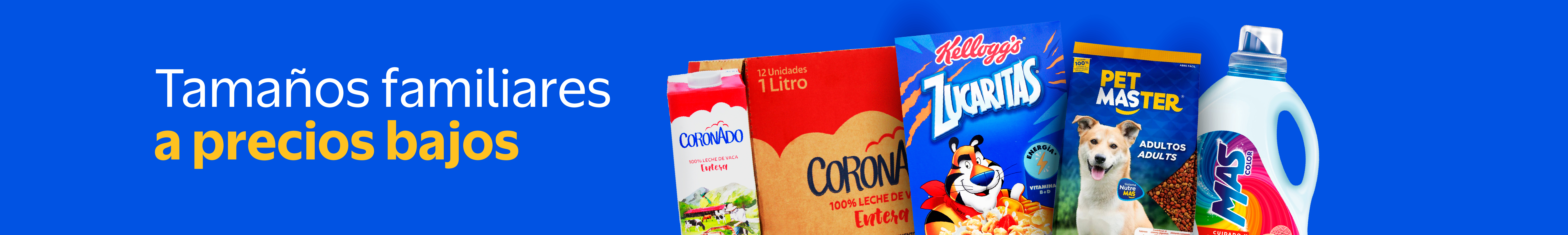 Productos en tamaños familiares para ahorrar más en Walmart